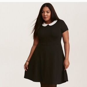 Torrid Black Dress with Peter Pan Collar